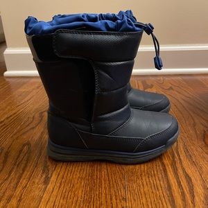 Lands End Boys Blue Winter Boots Size 2 Youth
